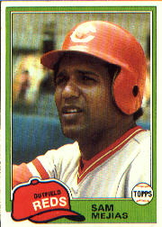 1981 Topps Baseball Cards      521     Sam Mejias